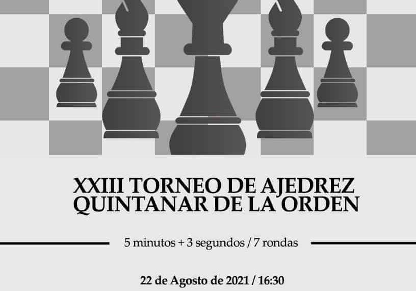 Quintanar celebrará el XXIII Torneo de Ajedrez el próximo 22 de agosto