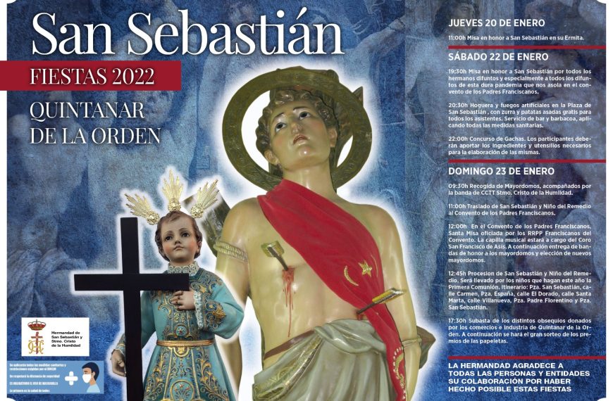 Quintanar de la Orden celebrará la festividad de San Sebastián el próximo fin de semana