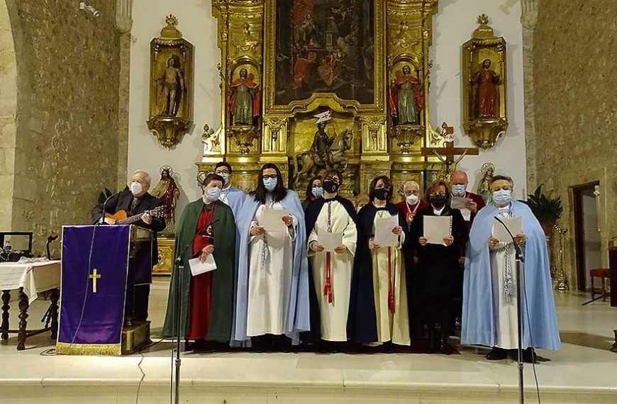 Don Juan Antonio Collado, anterior párroco de Quintanar de la Orden, pregona musicalmente la Semana Santa 2022