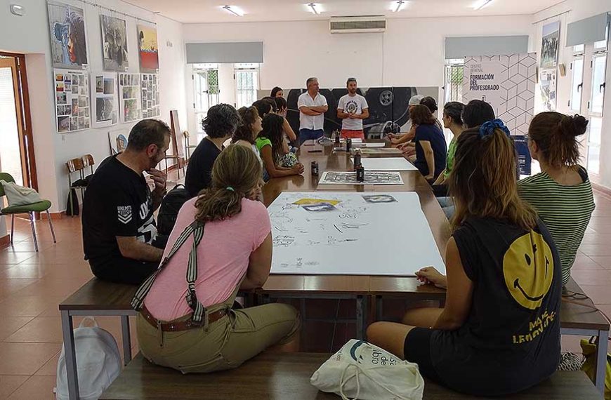 Una treintena de profesores de Castilla-La Mancha se forman en la Escuela de Arte Urbano de Quintanar