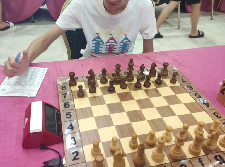 Carlos Pérez, en el Campeonato de Ajedrez de España Sub-16