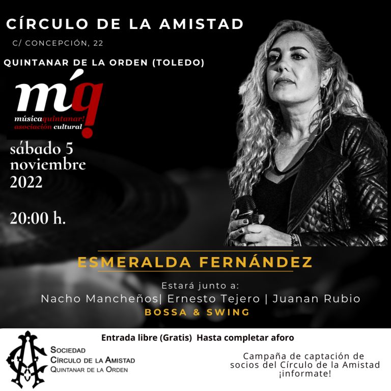 Música Quintanar celebra su aniversario con un concierto de Bossa & Swing y Esmeralda Fernández Música Quintanar celebra su aniversario con un concierto de Bossa & Swing y Esmeralda Fernández