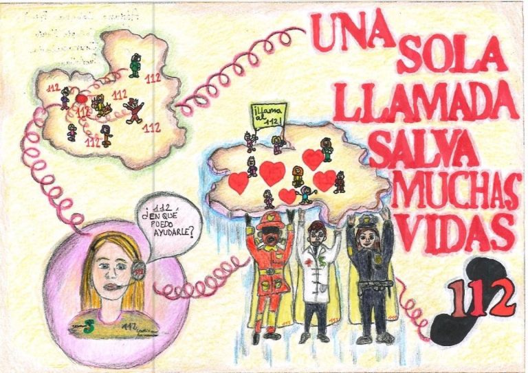 El colegio 'María Inmaculada' de Puertollano gana la XI edición del Concurso de Dibujo Escolar del 112 El colegio 'María Inmaculada' de Puertollano gana la XI edición del Concurso de Dibujo Escolar del 112